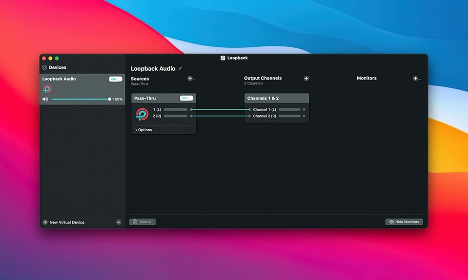 Loopback — example 4 Loopback macOS window 4