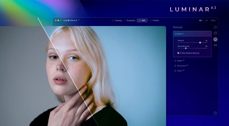 Luminar AI — example 1 luminar ai mac download: the interface
