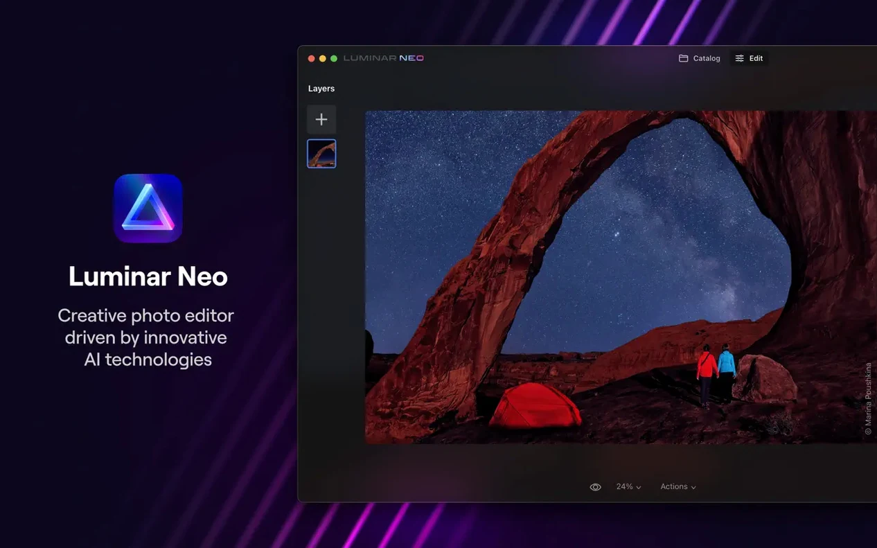 Luminar Neo — example 1 luminar neo cracked mac: the interface