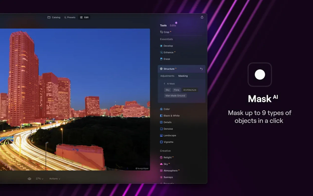 Luminar Neo — example 4 Luminar Neo macOS window 4