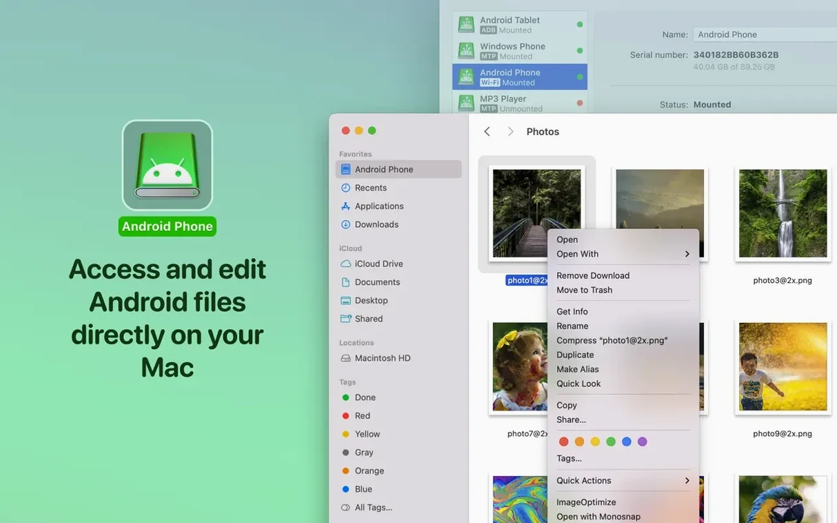 MacDroid Pro macOS window 4