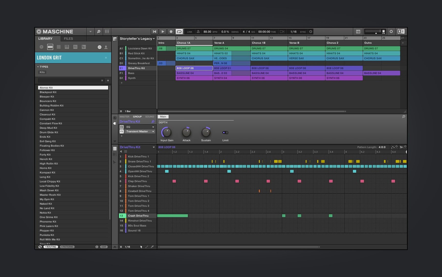 Maschine app screen 2