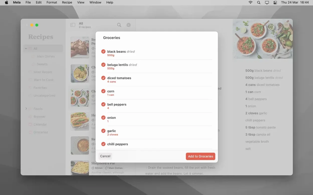 Mela — example 5 Mela macOS window 5