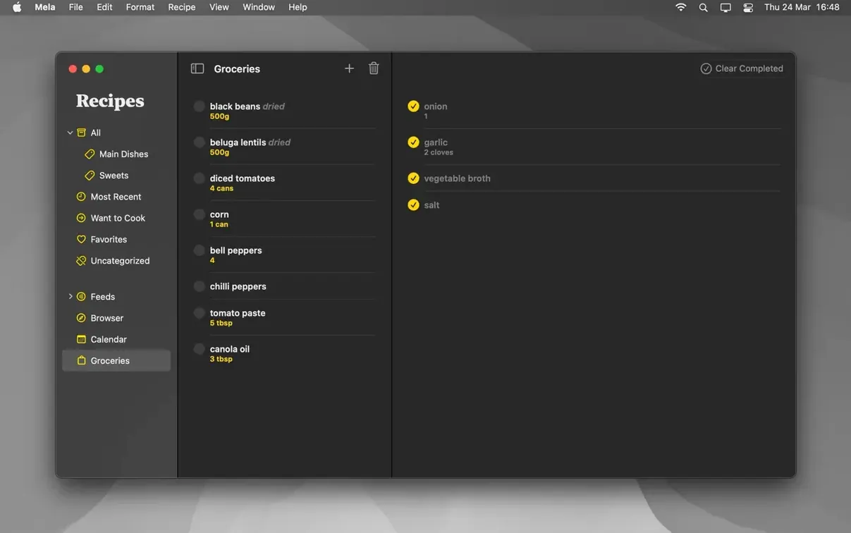 Mela — example 6 Mela macOS window 6