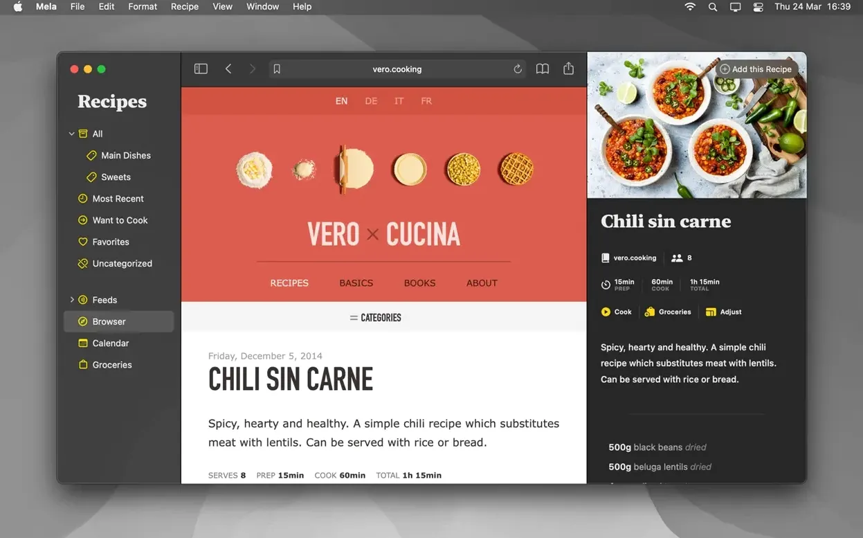 Mela — example 8 Mela macOS window 8