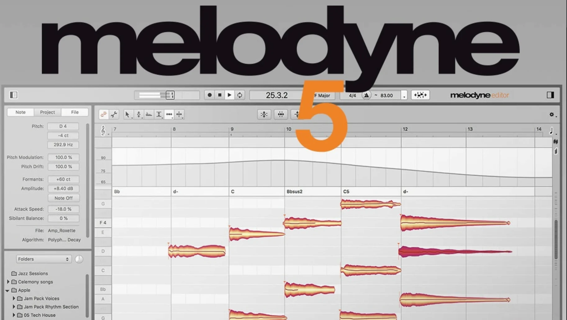 melodyne cracked: the interface
