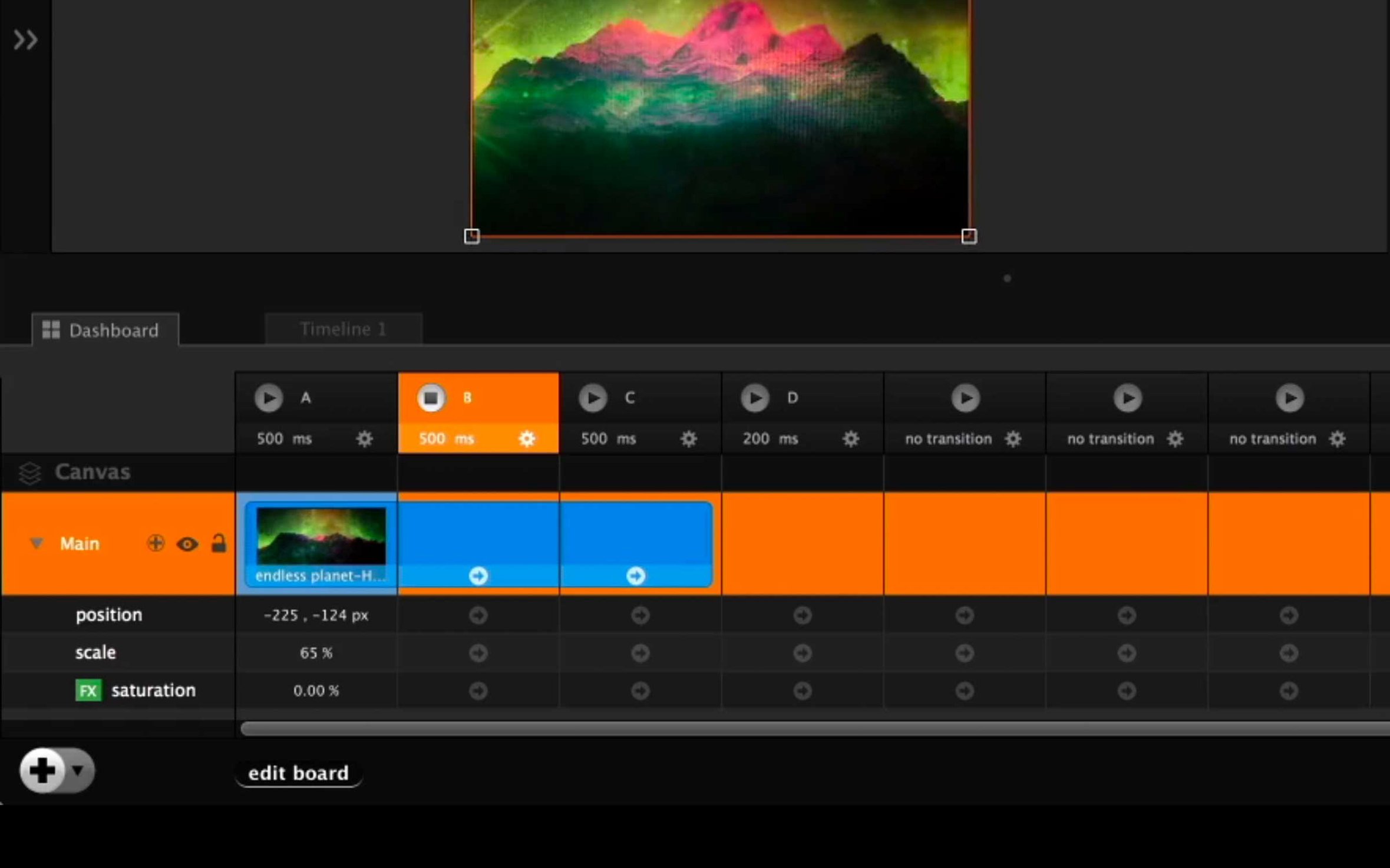 Millumin — example 2 Millumin macOS window 2