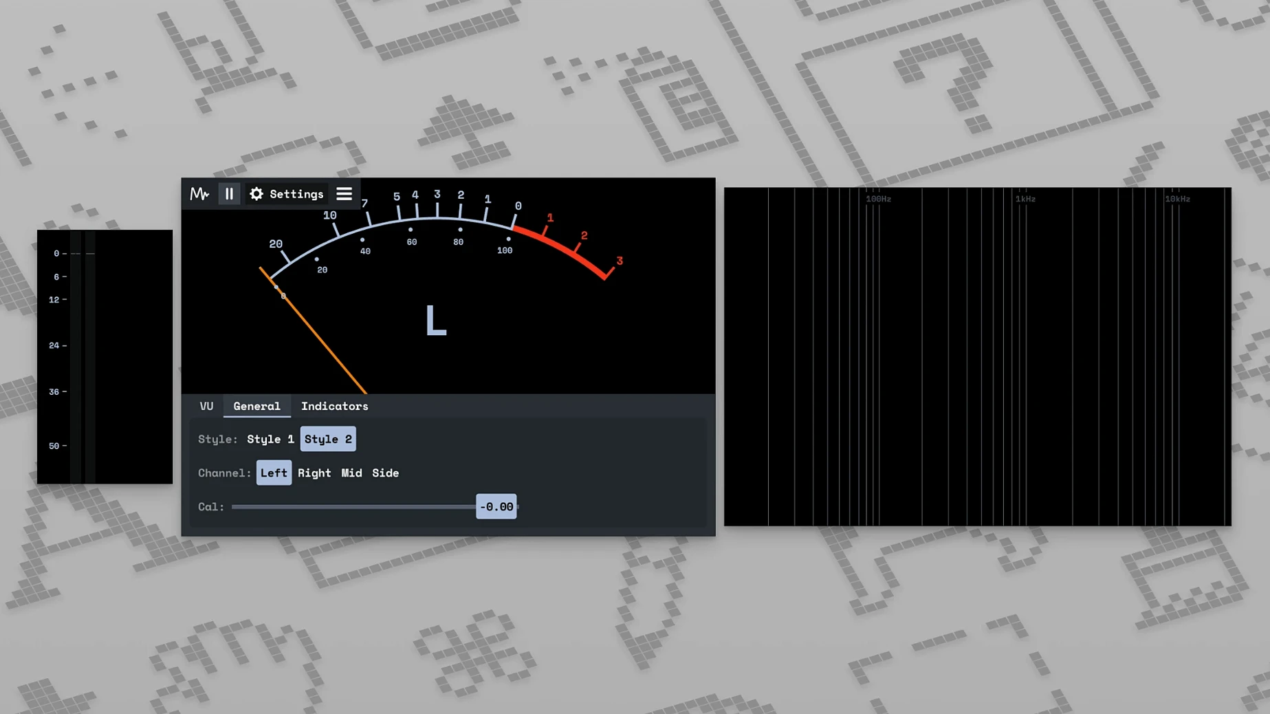 MiniMeters macOS window 3