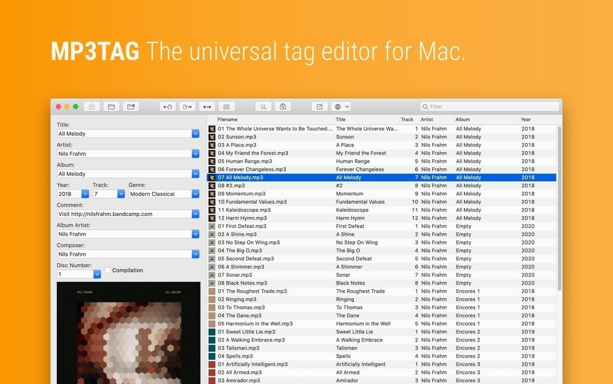 Mp3tag — example 1 mp3tag for macos: app overview
