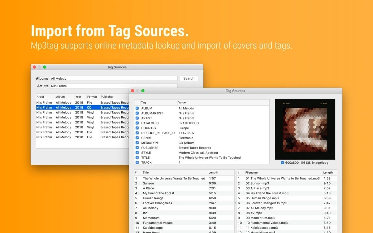 Mp3tag — example 3 Mp3tag macOS window 3