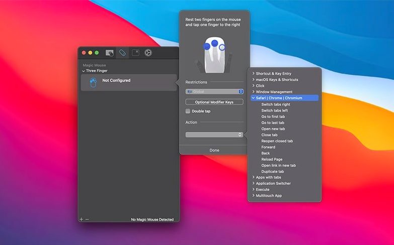 Multitouch — example 3 Multitouch macOS window 3