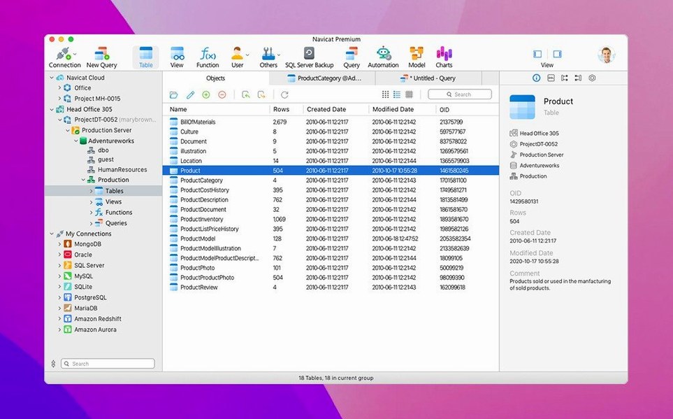 Navicat Premium walkthrough 1 navicat premium: app overview