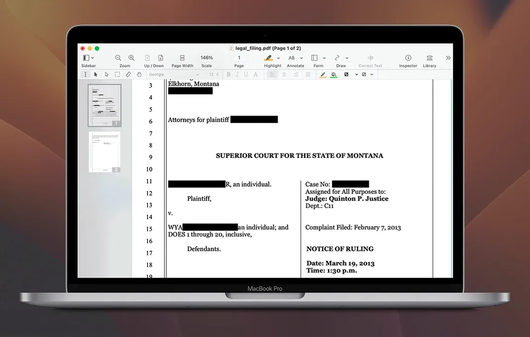 Nitro PDF Pro — example 3 Nitro PDF Pro macOS window 3
