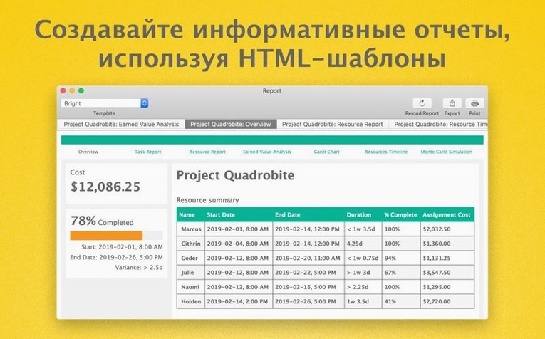 OmniPlan Pro — example 2 OmniPlan Pro macOS window 2