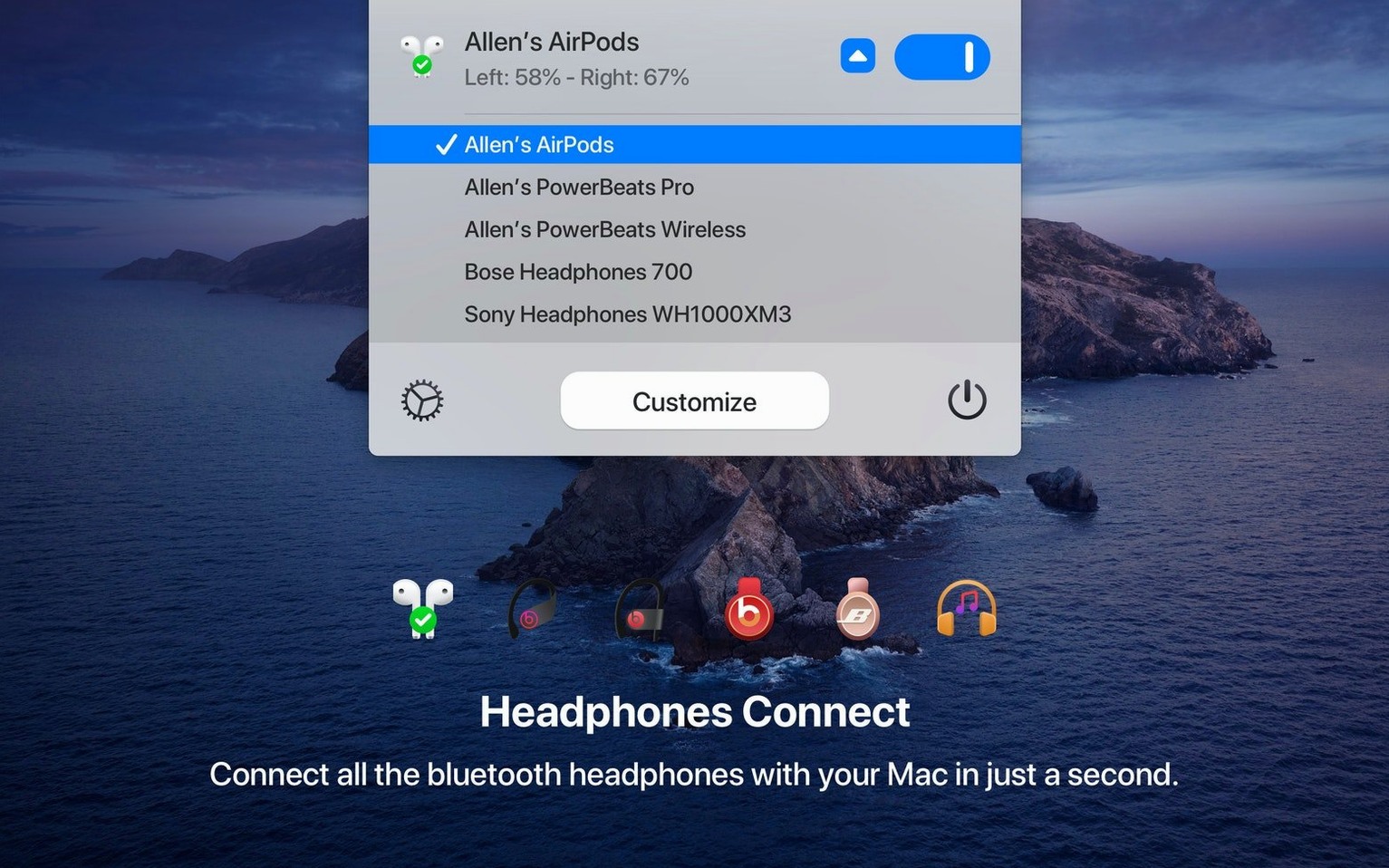 One Switch — example 3 One Switch macOS window 3