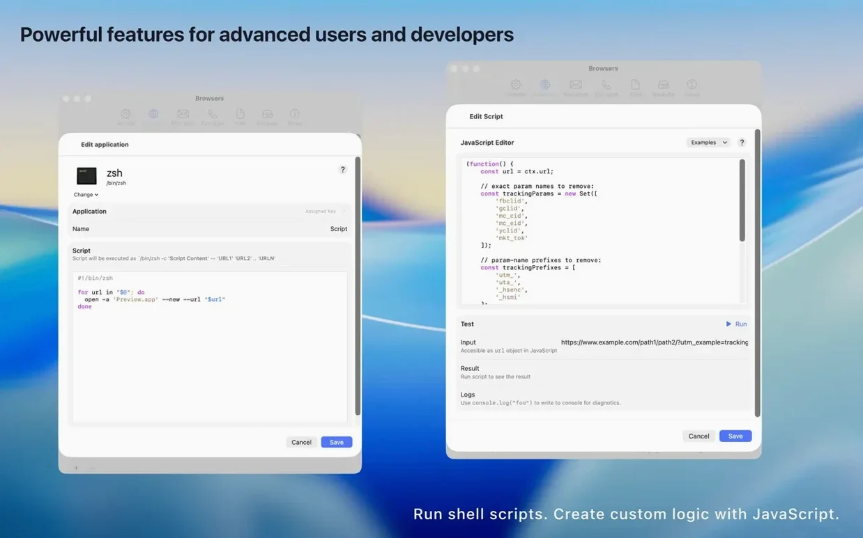 OpenIn - Advanced Link Handler macOS window 4
