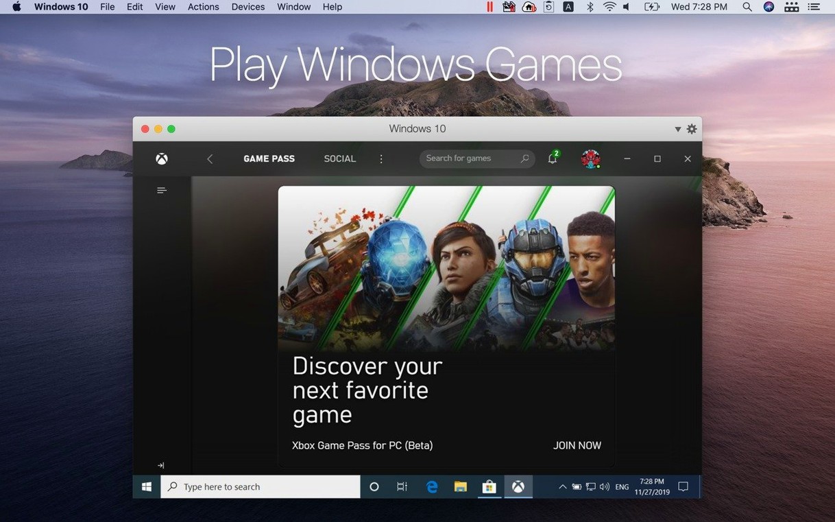 Parallels Desktop macOS window 3