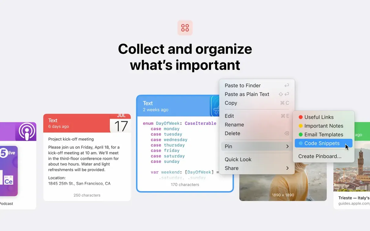 Paste — example 4 Paste macOS window 4