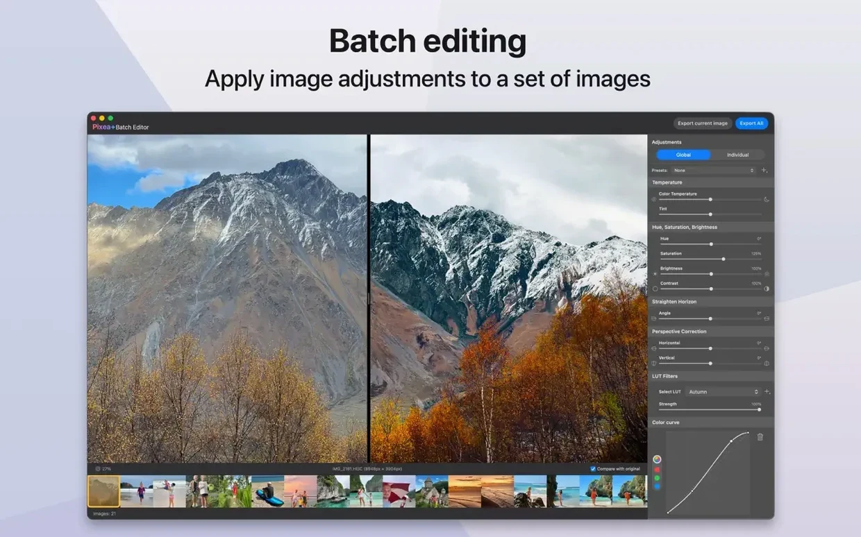 Pixea Plus — example 3 Pixea Plus macOS window 3