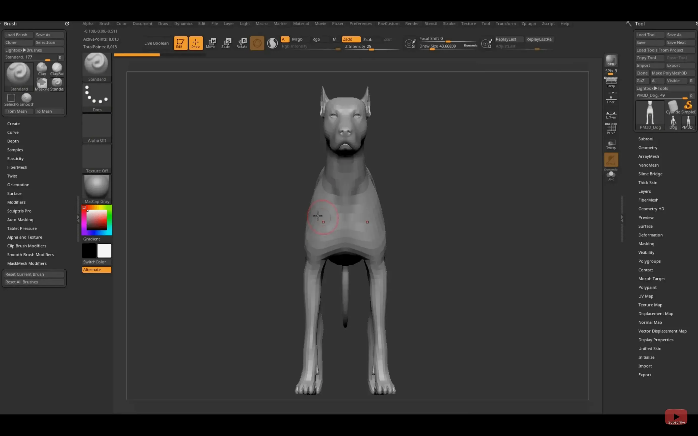 Pixologic Zbrush walkthrough 2 Pixologic Zbrush app screen 2