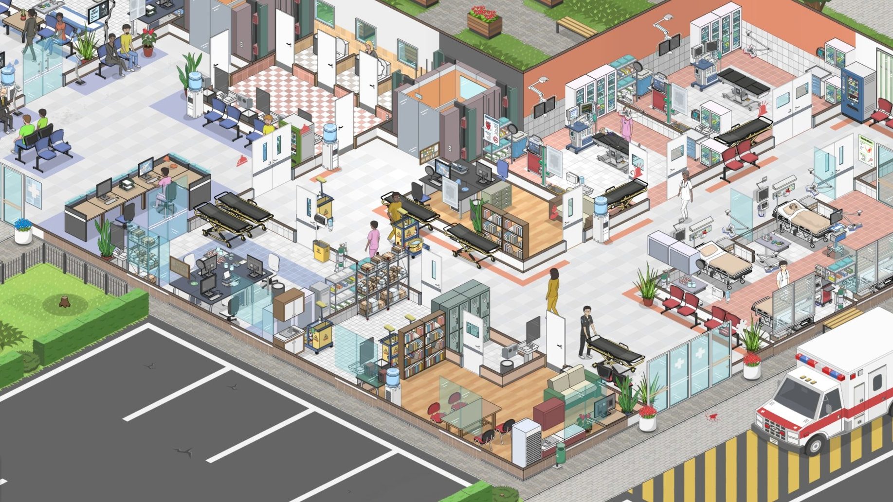 download project hospital for mac: the interface