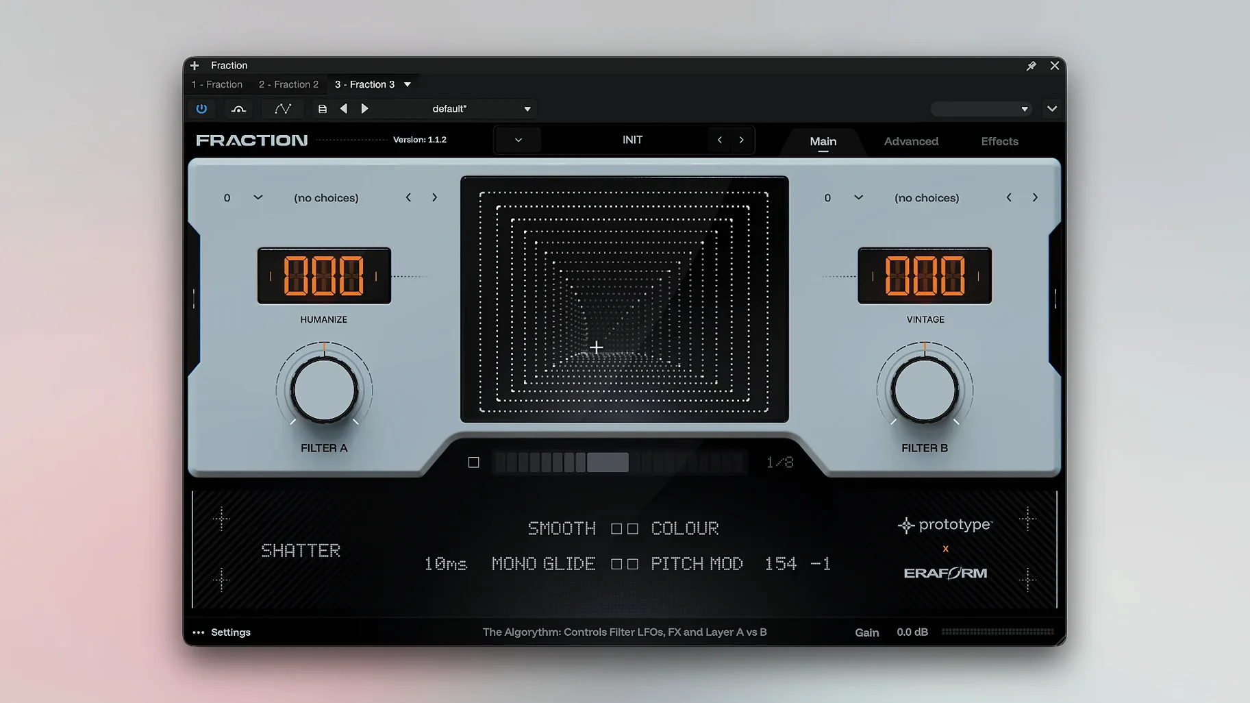 Prototype Audio Eraform Fraction — example 1 download prototype audio eraform fraction for mac: the interface