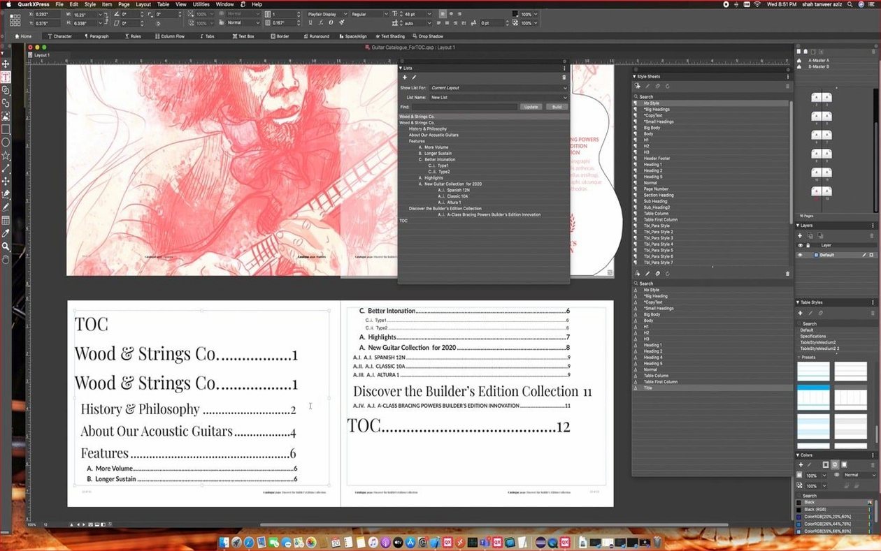 QuarkXPress macOS window 2