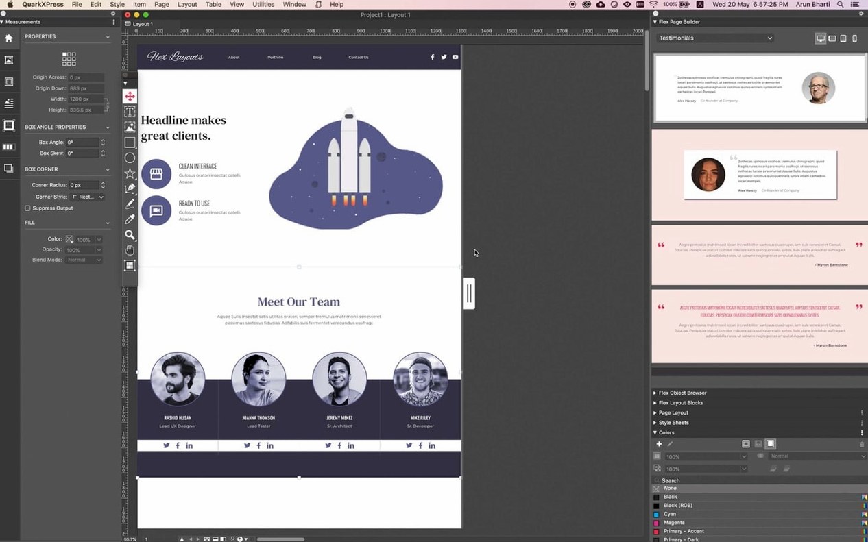 QuarkXPress macOS window 3