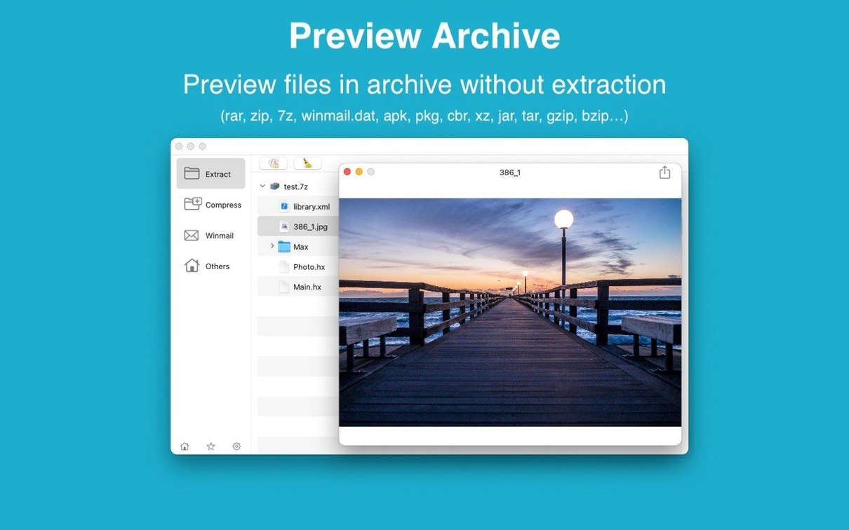 RAR Extractor macOS window 2