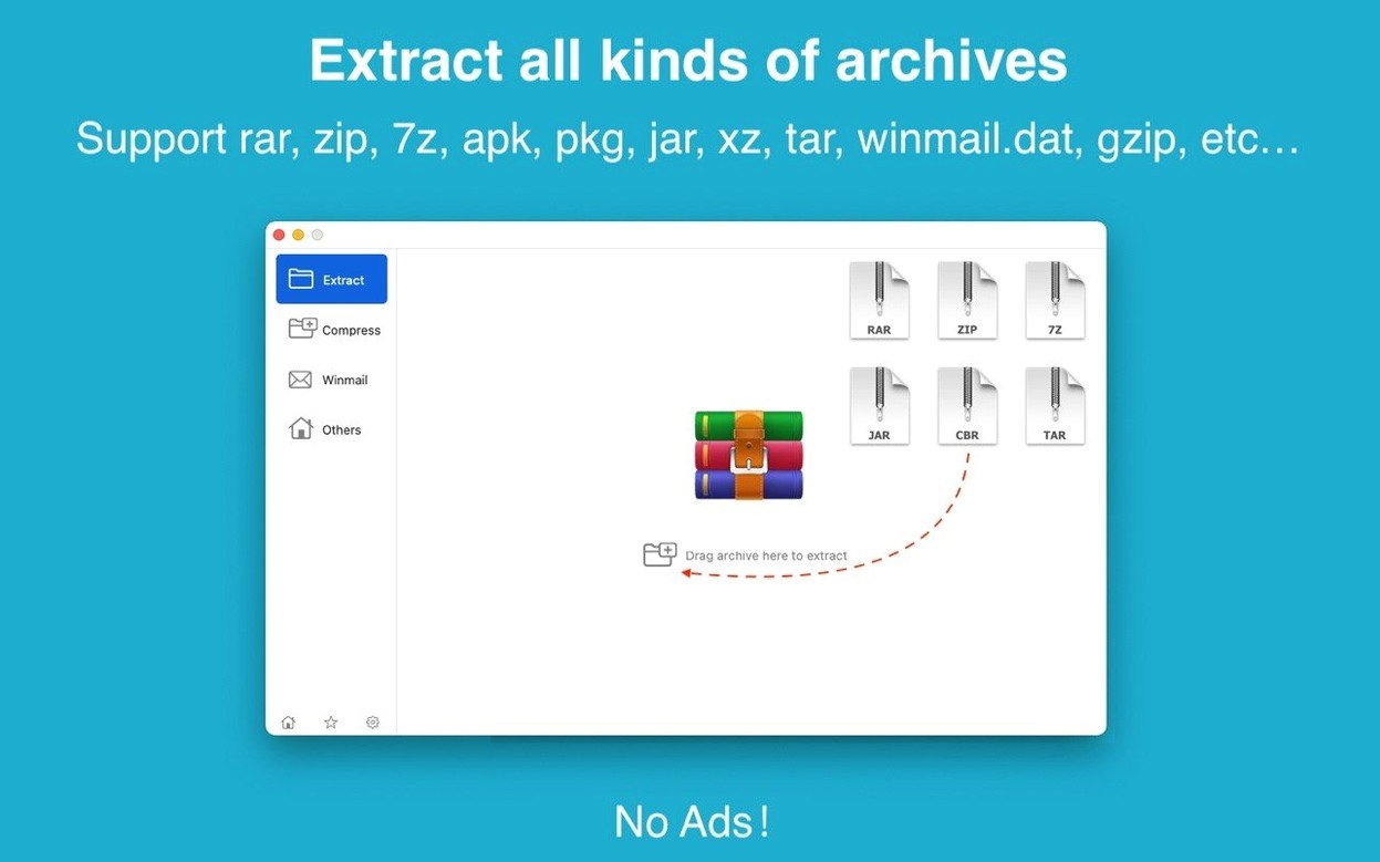 RAR Extractor macOS window 4