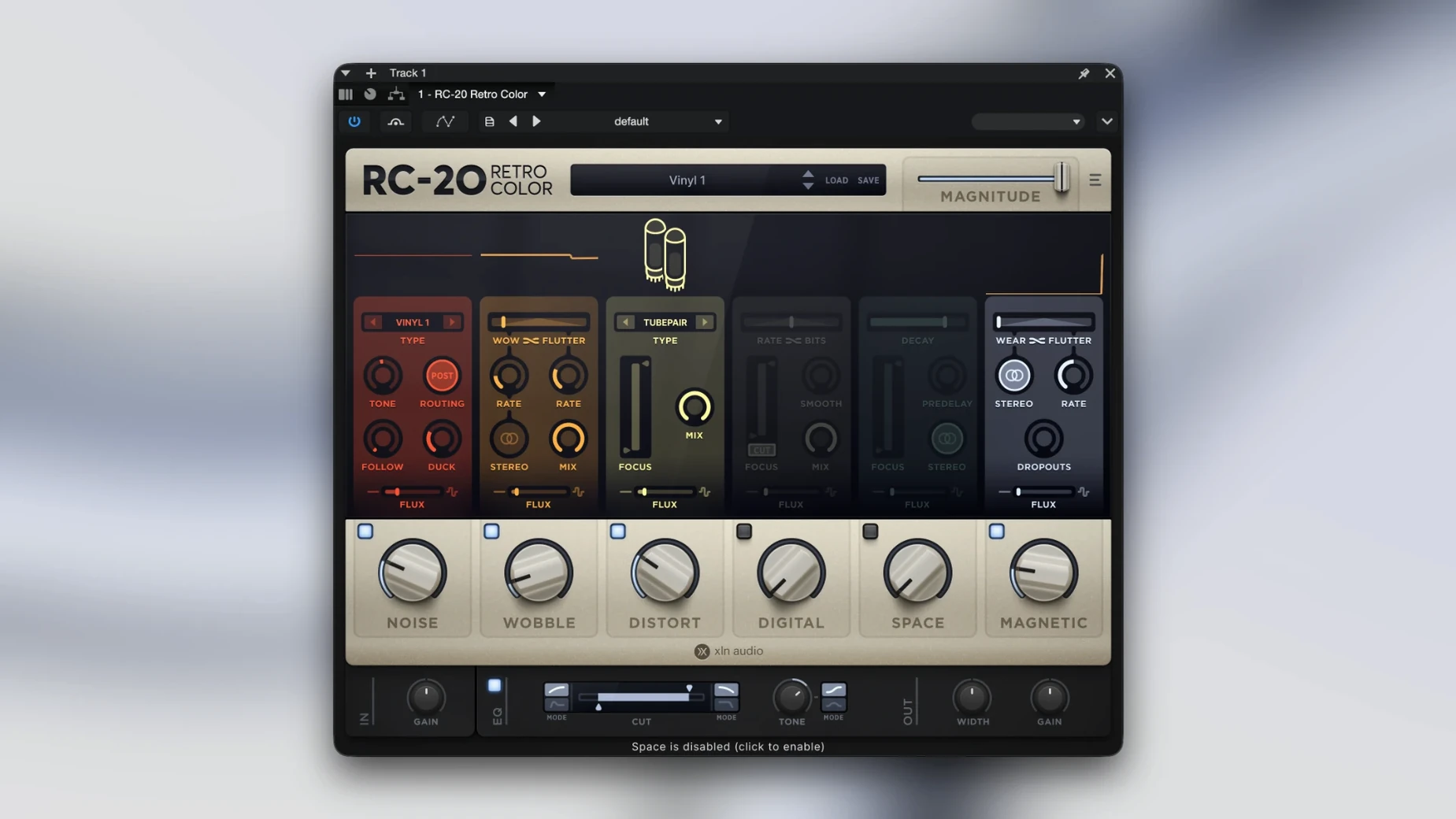 RC-20 Retro Color — example 1 rc-20 retro color plugin free download: the interface