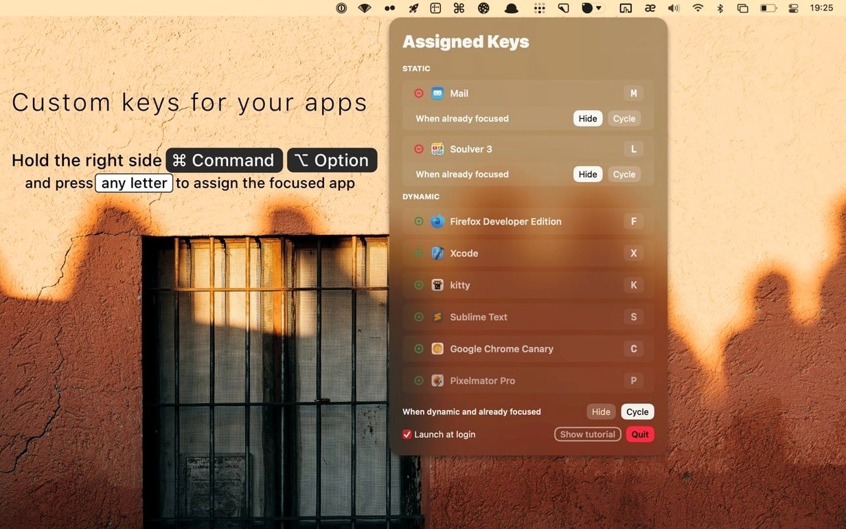 rcmd • app switcher for mac free download: the interface