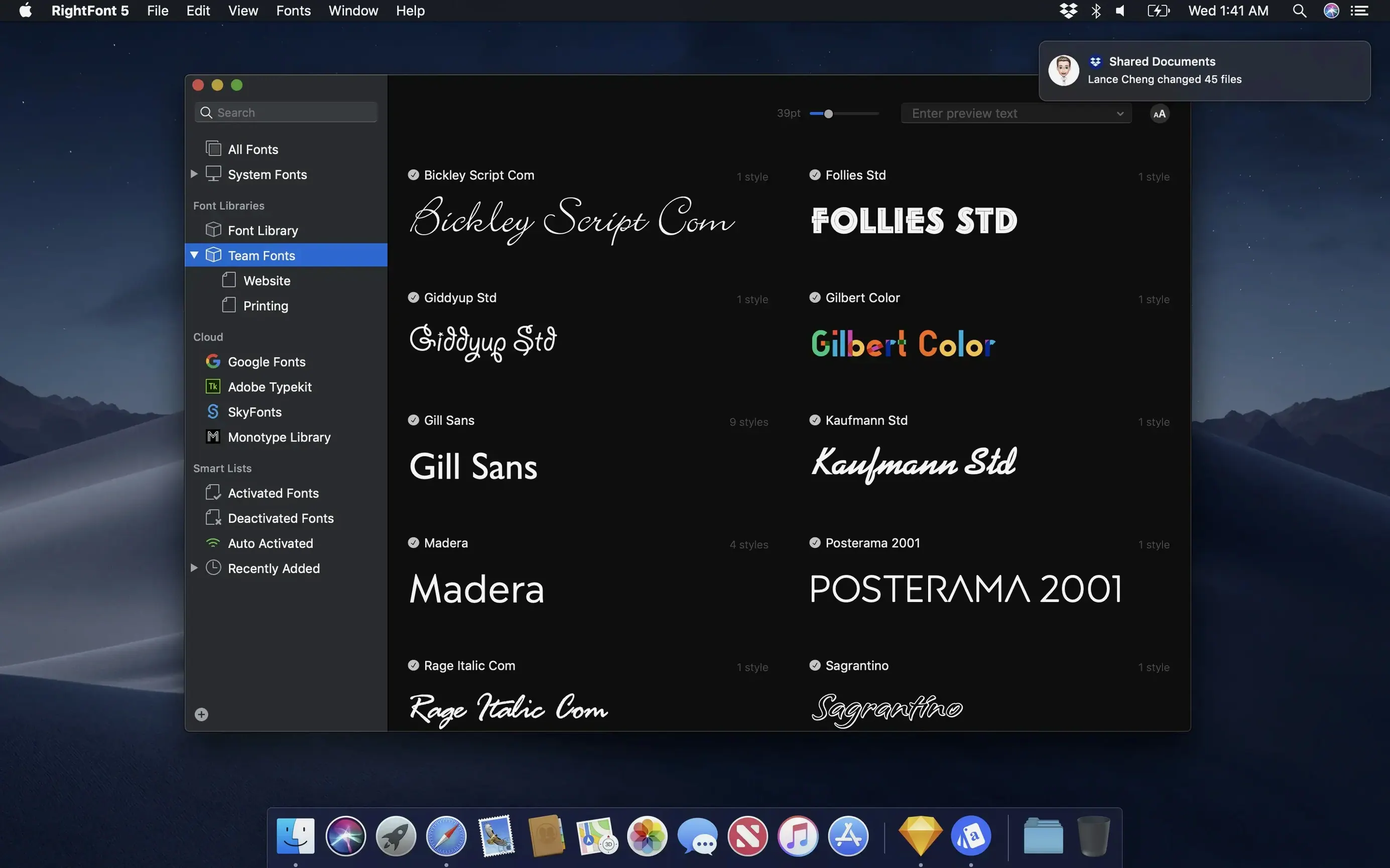 RightFont macOS window 2