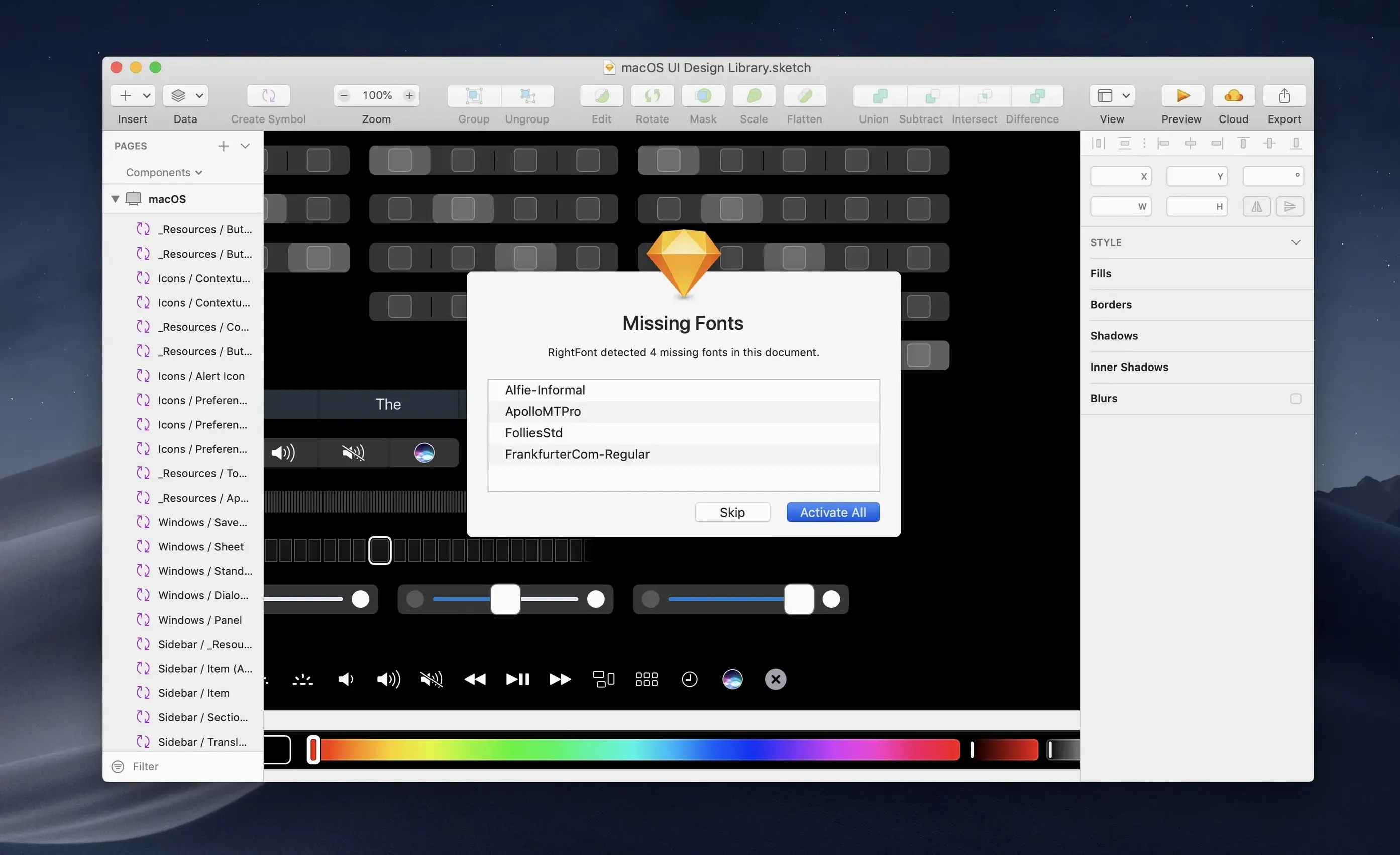 RightFont macOS window 3