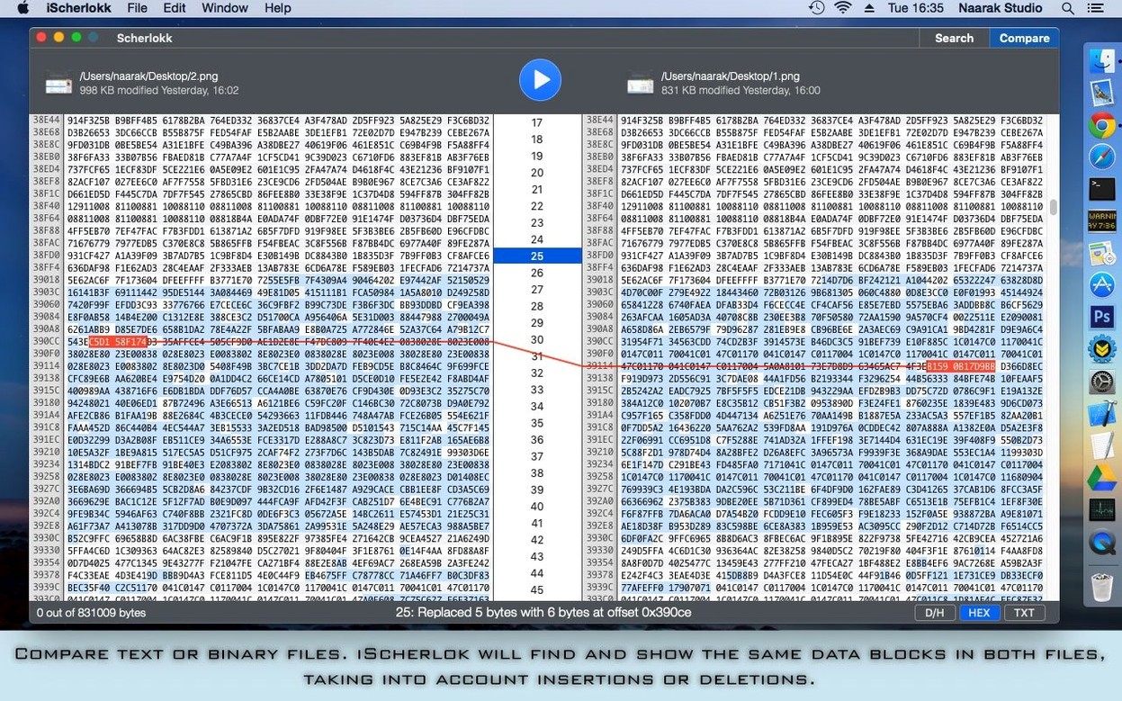 Scherlokk macOS window 3