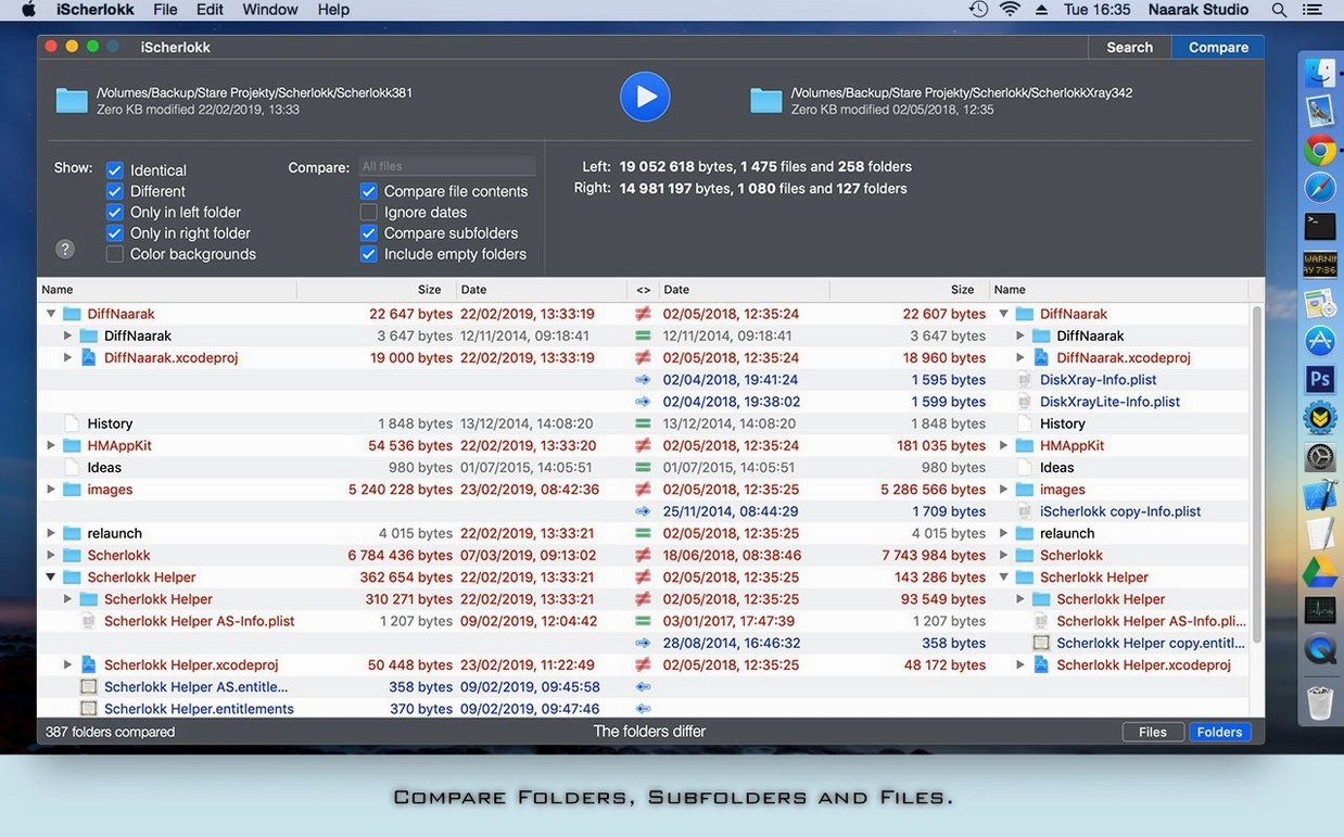 Scherlokk macOS window 4