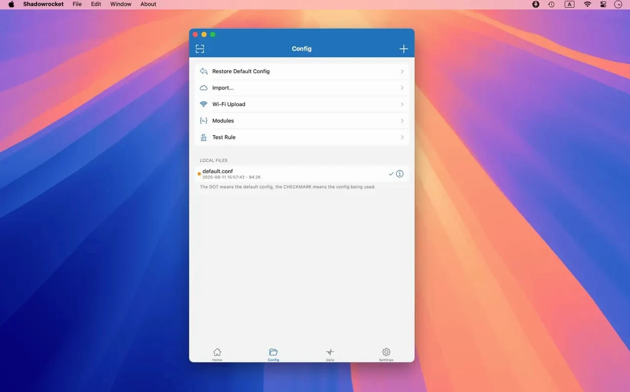 Shadowrocket app screen 3