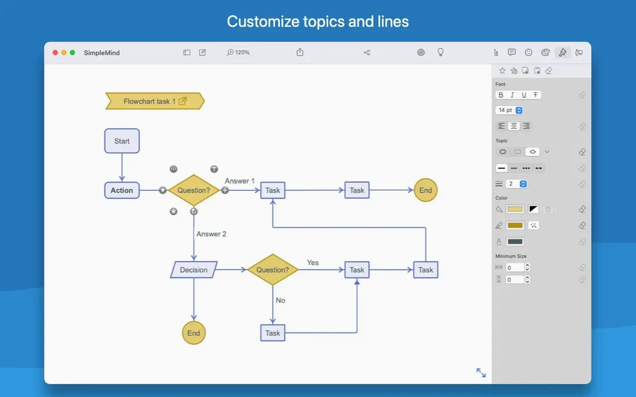 SimpleMind Pro macOS window 7