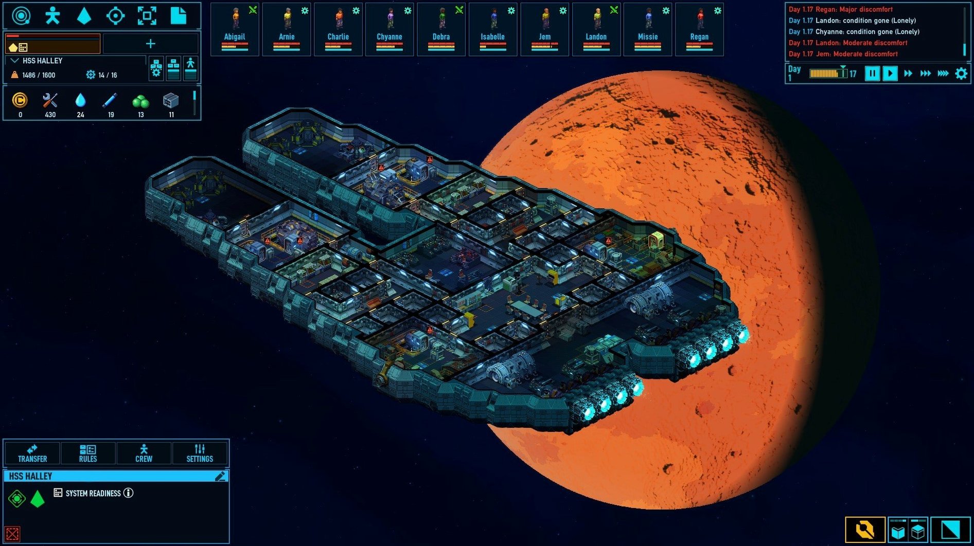 space haven mac torrent: the interface