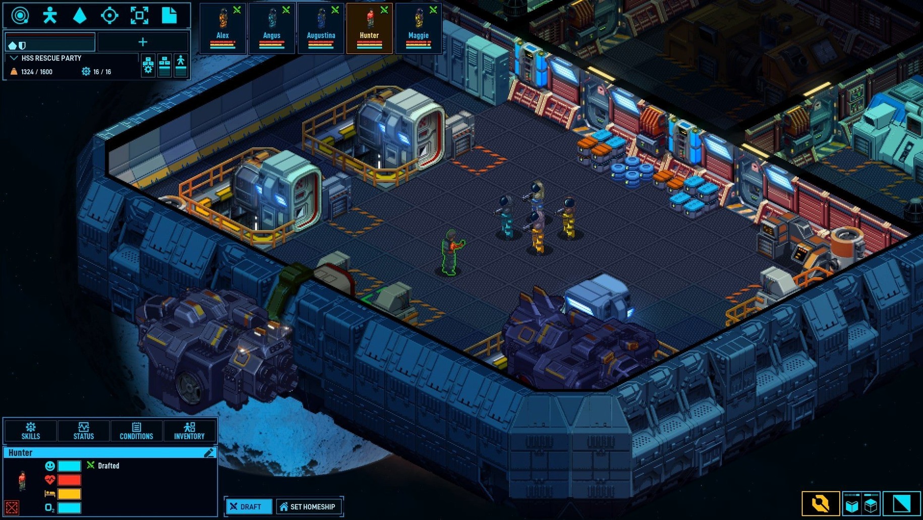 Space Haven app screen 2
