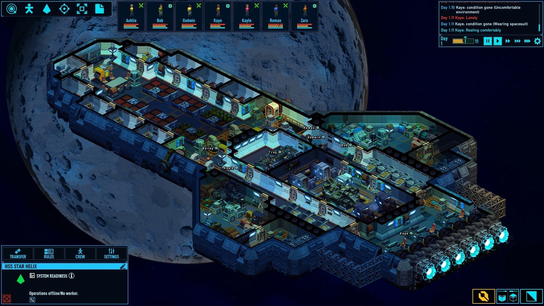 Space Haven app screen 3