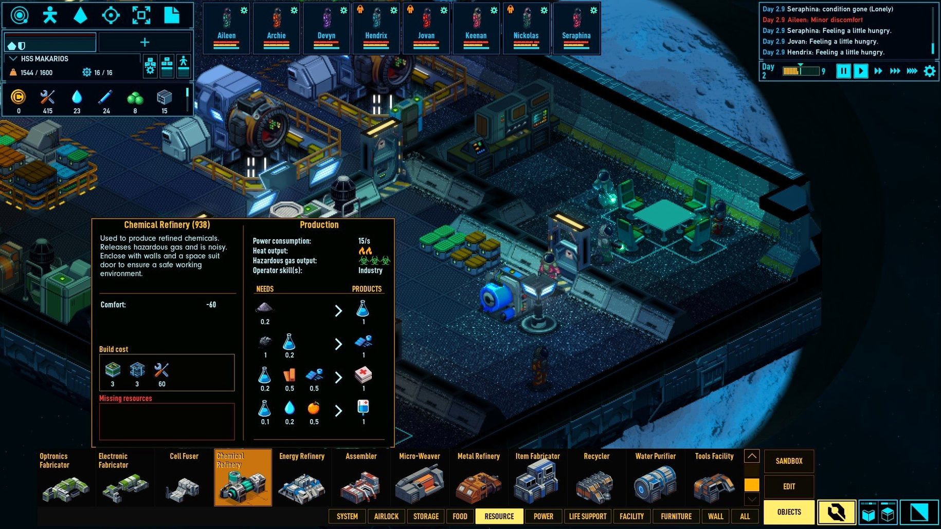 Space Haven macOS window 5