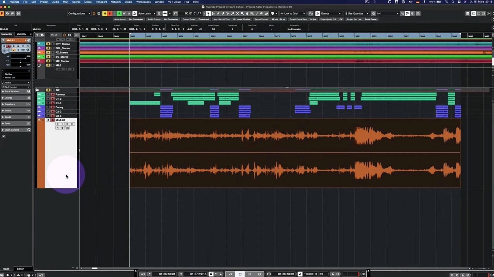 Steinberg Nuendo — example 1 steinberg nuendo torrent: the interface