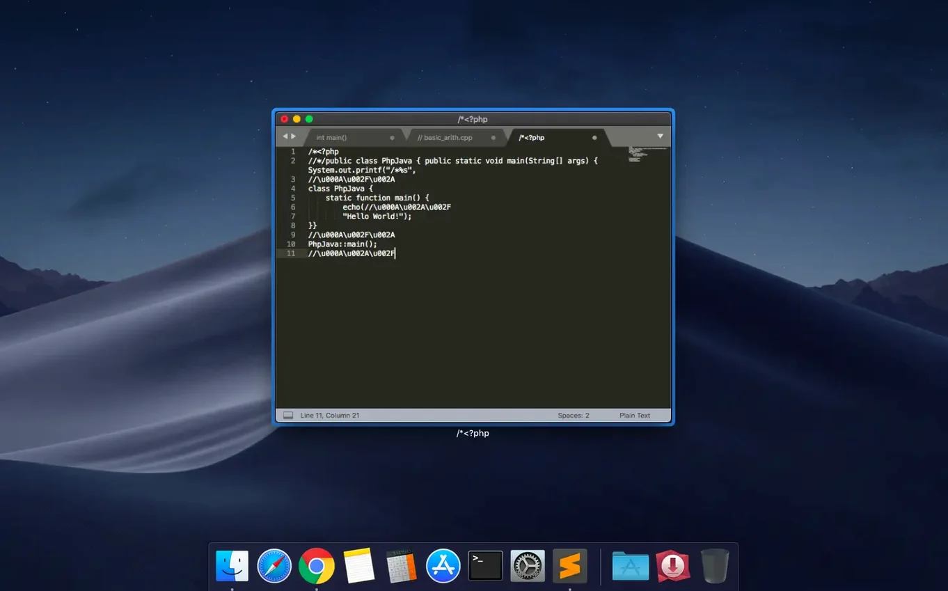 Sublime Text macOS window 3