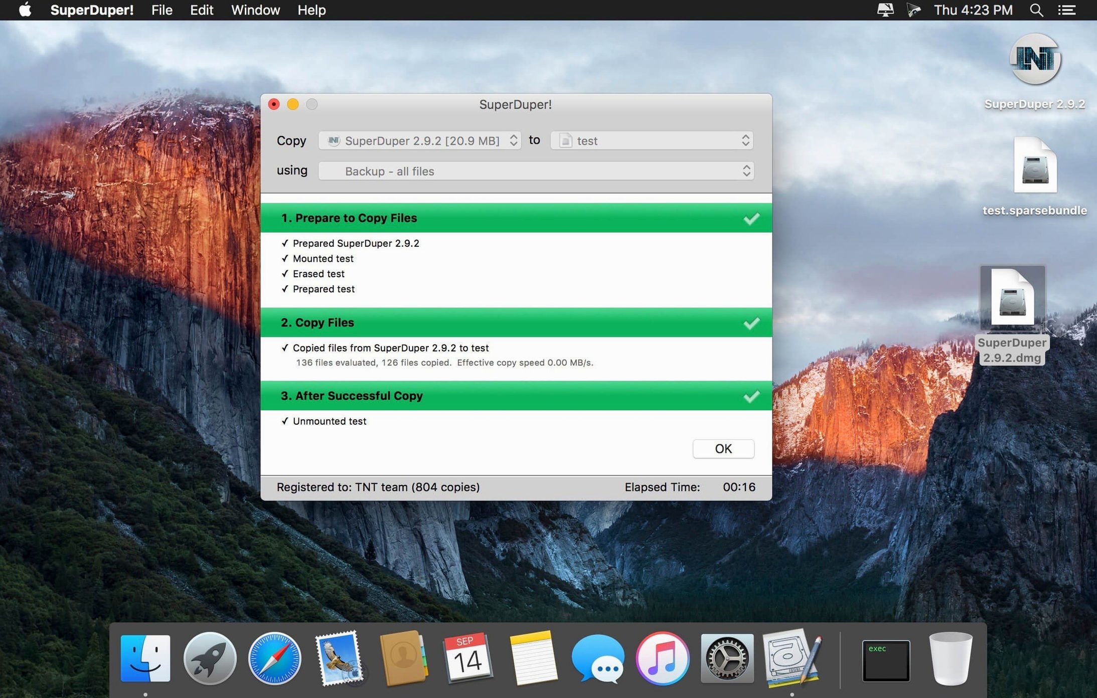 SuperDuper! macOS window 2
