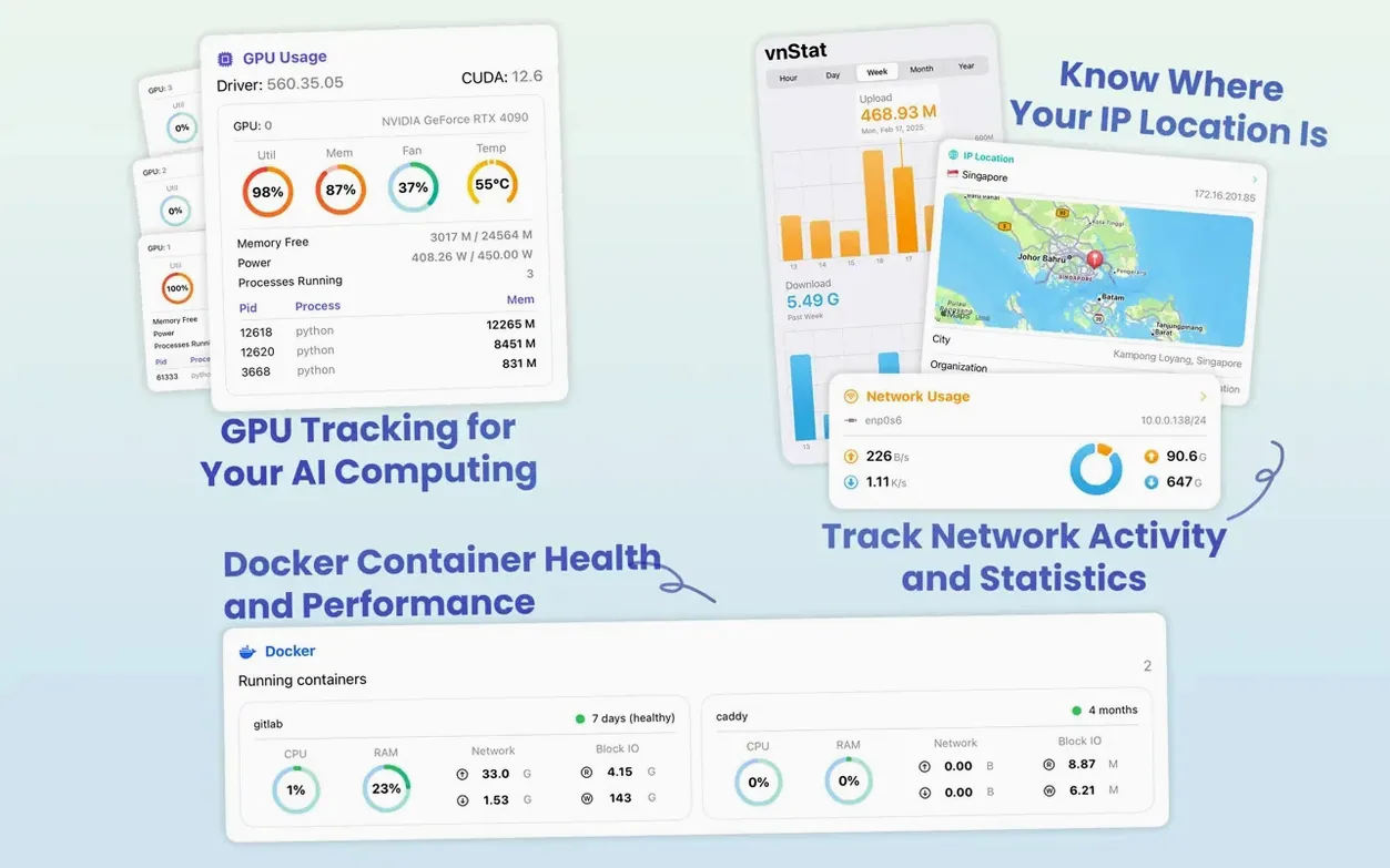 SwiftServer - Monitoring & SSH walkthrough 3 SwiftServer - Monitoring & SSH app screen 3
