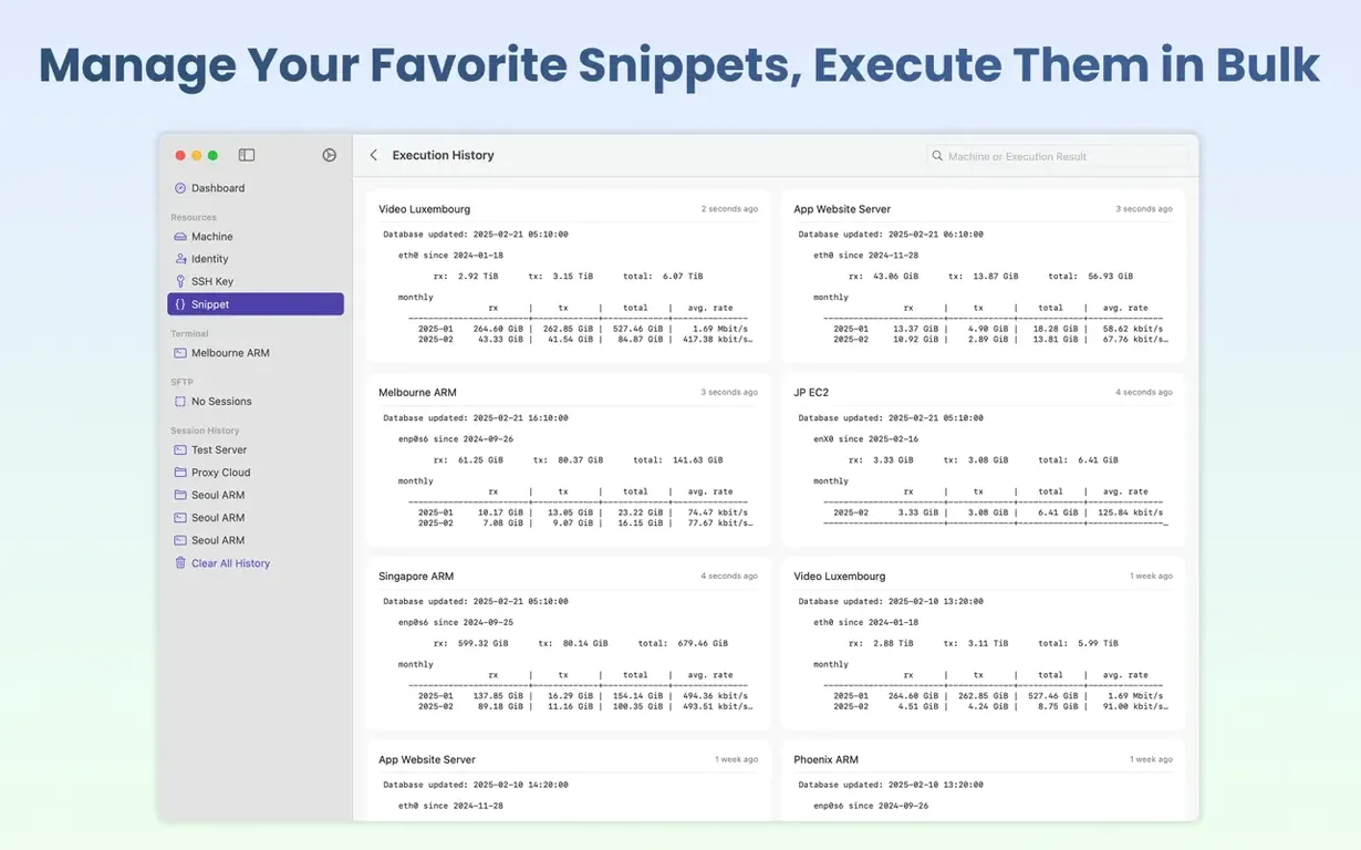 SwiftServer - Monitoring & SSH — example 6 SwiftServer - Monitoring & SSH macOS window 6