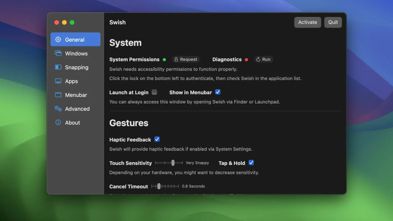 Swish — example 1 swish mac torrent: the interface