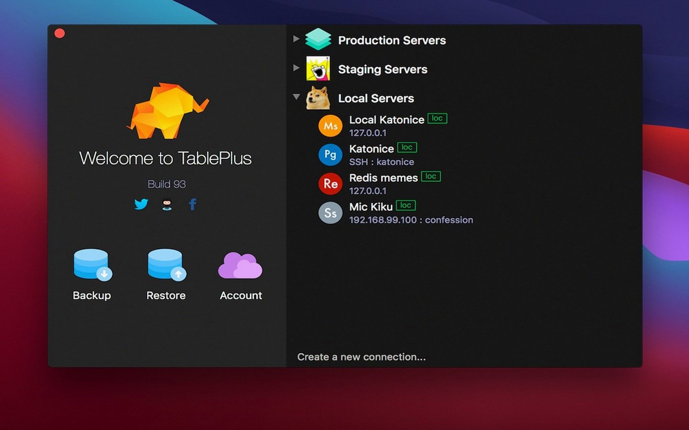 TablePlus walkthrough 2 TablePlus app screen 2