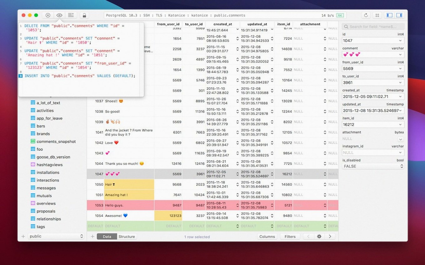 TablePlus walkthrough 4 TablePlus app screen 4